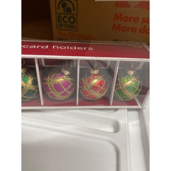Set Of 6 Target Holiday Placecard Holder Ornaments - Picture 4 of 7